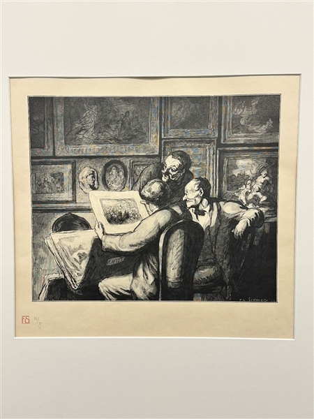 Francois Louis Schmied (1873-1941) Wood Engraving