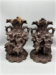 Pair of Utzschneider & Cie Terracotta Figural Vases