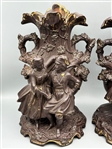 Pair of Utzschneider & Cie Terracotta Figural Vases
