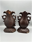 Pair of Utzschneider & Cie Terracotta Figural Vases