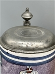 (2) Porcelain and Glass Tankards