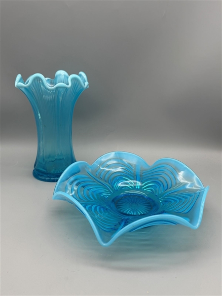 (2) Pieces Jefferson and Fenton Glass