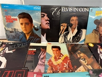 Group of Elvis Presley Record Albums