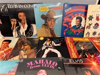 Group of Elvis Presley Record Albums