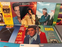 Group of Elvis Presley Record Albums