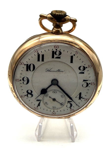 1913 Hamilton Gold Filled Pocket Watch