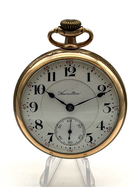 1909 Hamilton Gold Filled Pocket Watch