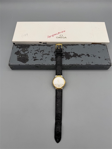 Omega Deville Symbol Stainless Steel and 18k Gold Wrist Watch