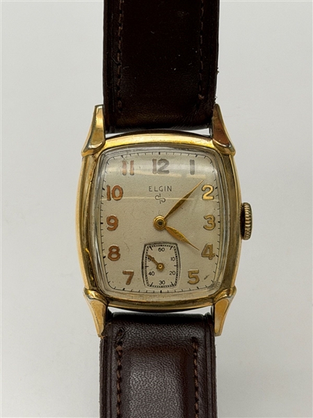 Elgin 17 Jewel Model 554 1940-1951 Gold Filled Wrist Watch