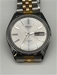 Seiko 1980's 7006 Day Date Stainless Steel Wrist Watch