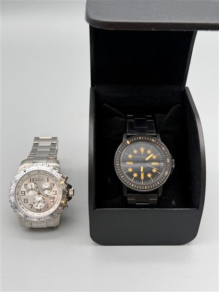 (2) Wrist Watches: Invicta, Armani Exchange