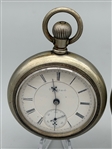 (2) Silver Tone Pocket Watches: Elgin & New Era
