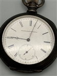 (2) Coin Silver Pocket Watches Hampden, and Elgin