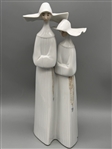 (2) Lladro Figurines: Nuns 4611, Prayerful Moment 5500