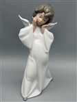 (2) Lladro Figurines: Mime Angel 4959, Curious Angel 4960