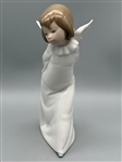 (2) Lladro Figurines: Mime Angel 4959, Curious Angel 4960