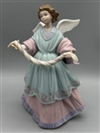 (2) Lladro Angel Figurines: Joyful Offering 6125, Angel Navidad 5719
