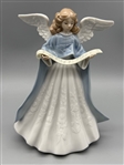 (2) Lladro Angel Figurines: Joyful Offering 6125, Angel Navidad 5719