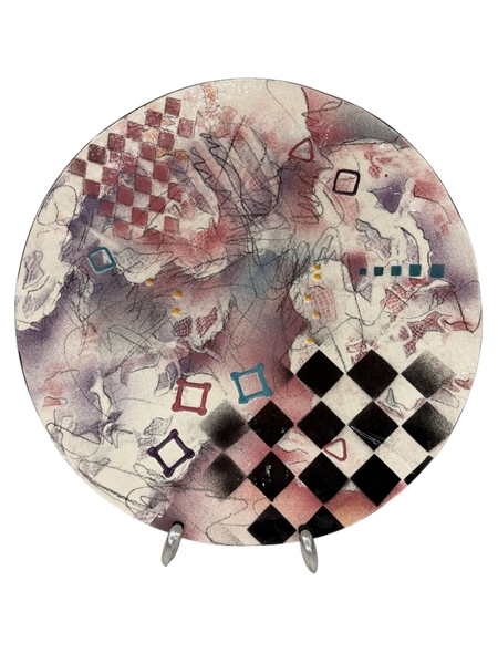 Zufelt Large Art Pottery Charger