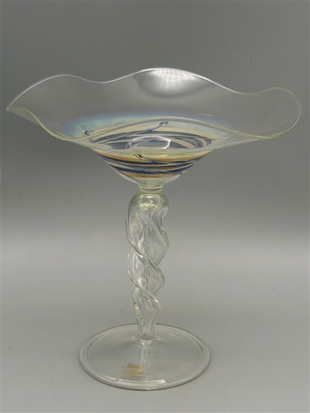 Ittig Glasatelier Studio Hand Blown Compote