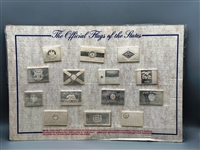 Franklin Mint Large The Official Flags of The States Sterling Silver Ingots