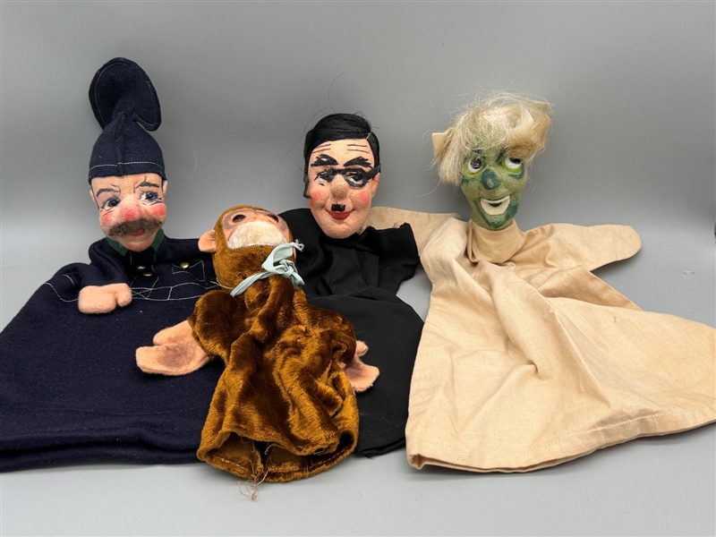 (4) Vintage Hand Puppets