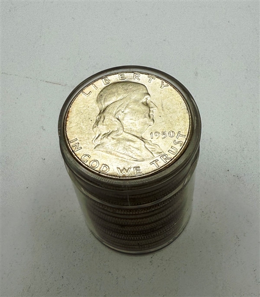 (20) Franklin 50C Silver Half Dollar Coins