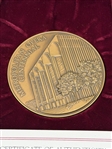 Metropolitan Opera 1983 100th Anniversary Bronze Medallion OB