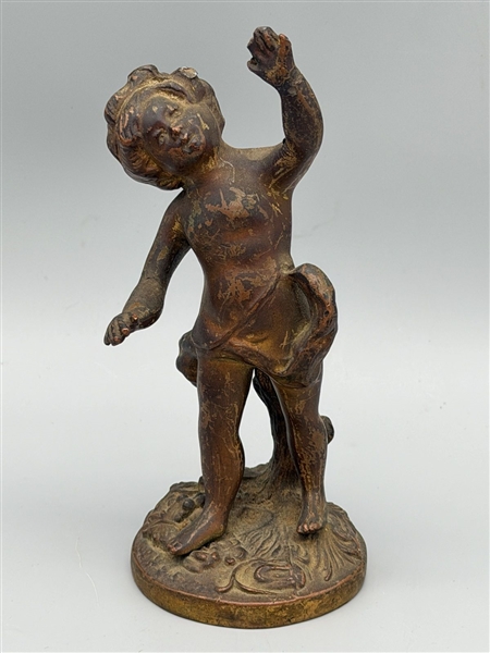 Bronze Finial Cherub Putti