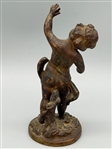 Bronze Finial Cherub Putti