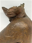 Contemporary Bronze Torso Sculpture Signed