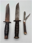 Group of Military and Ka-Bar Knives