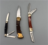 Group of (3) Buck Knives