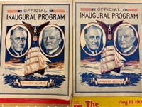 (3) FDR and Harry Truman Inauguration Programs & 1936 The Trumpeter Magazine