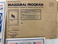 (3) FDR and Harry Truman Inauguration Programs & 1936 The Trumpeter Magazine