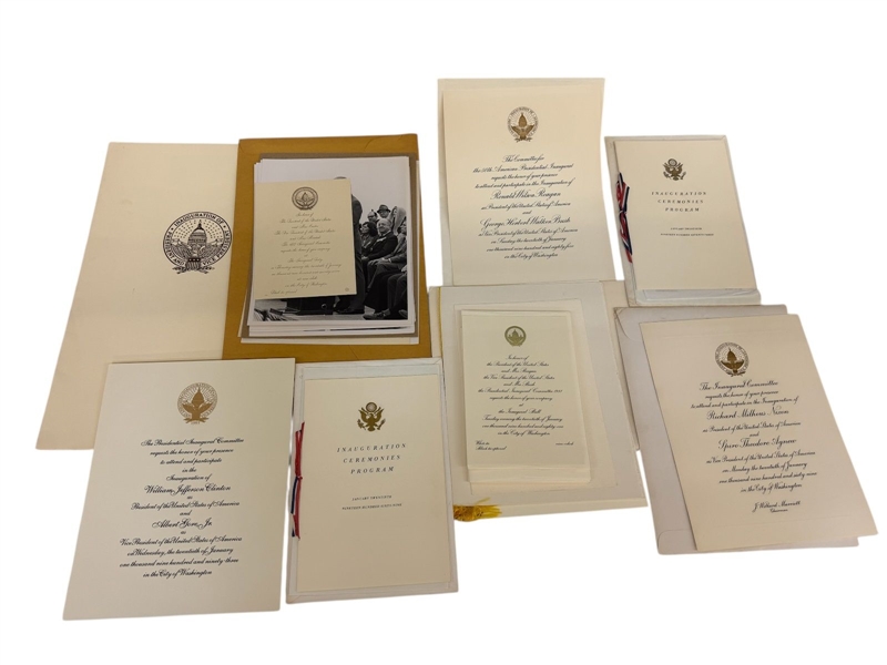 Group of Presidential Inauguration Programs: Nixon, Reagan, Clinton, Carter