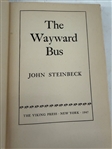 John Steinbeck The Wayward Bus First Edition With Dust Jacket