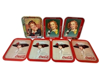 (7) Coca-Cola Trays
