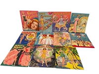 (11) Vintage Hollywood Actresses Paper Dolls Books