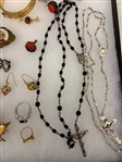 Group of Vintage Gold, Sterling and Costume Jewelry