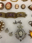 Group of Vintage Gold, Sterling and Costume Jewelry