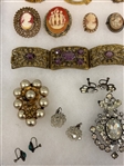 Group of Vintage Gold, Sterling and Costume Jewelry