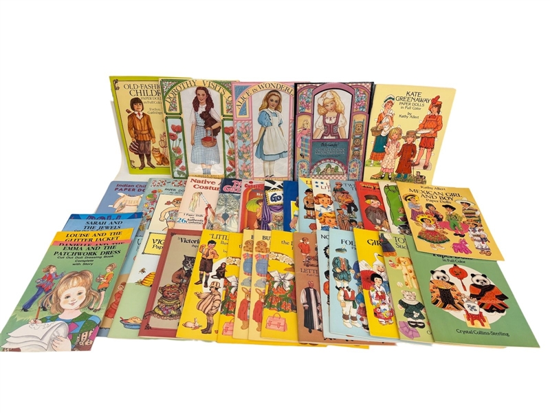 Over (35) Tom Tierney Paper Doll New Books: Wizard of Oz, Kate Greenaway, More