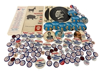 (103) Richard Nixon/Spiro Agnew Political Campaign Buttons and Pins