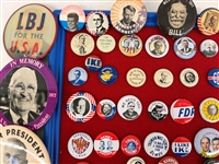Group of Political Buttons Truman, Wilson, Teddy Roosevelt, Kennedy, Taft, William Bryan
