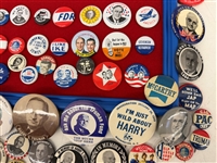 Group of Political Buttons Truman, Wilson, Teddy Roosevelt, Kennedy, Taft, William Bryan