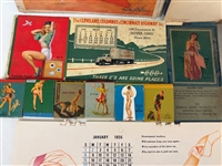 Pin Up Memorabilia, Calendar Pages, Matchbooks: Esquire, Vargas, Petty