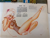 Pin Up Memorabilia, Calendar Pages, Matchbooks: Esquire, Vargas, Petty