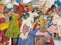 Large Group of Vintage Used Paper Dolls