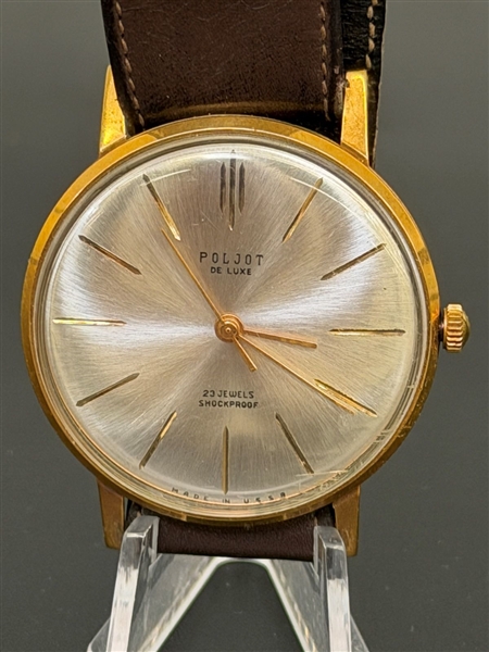 Gold Plated Poljot Deluxe Mechanical Watch